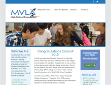 Tablet Screenshot of mvlafoundation.org